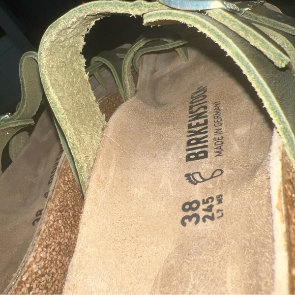 NEW IN BOX Birkenstock Mayari- size 38-women 7/8 olive army green-normal width - Picture 14 of 16